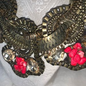 Bejeweled Tribal Bib Choker